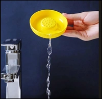Flower Shape Portable Soap Dish Holder Soap Case with Liquid Drain Plate for Bathroom and Kitchen Flower Shape Portable Soap Dish Holder Soap Case.(PACK OF 3) 